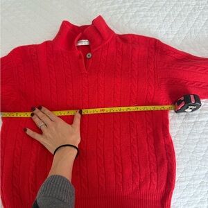 Liz Claiborne Red Cable Knit Sweater
